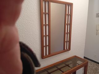 MUEBLE DE ENTRADA Y ESPEJO COMO NUEVO, CARTAGENA