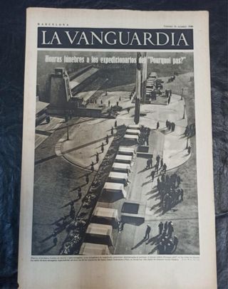 La vanguardia. Barcelona. 16 de octubre de 1936