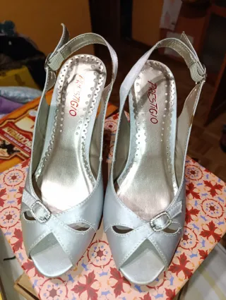 Sandalias de vestir PRESTIGIO plateadas
