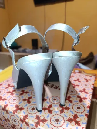 Sandalias de vestir PRESTIGIO plateadas