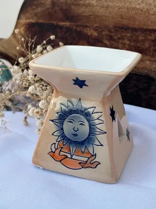 Quemador de Esencias Cerámica Decorado
