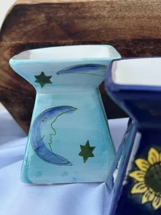 Quemador de Esencias Cerámica Decorado