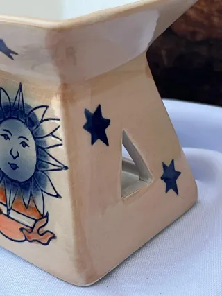 Quemador de Esencias Cerámica Decorado