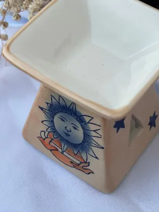 Quemador de Esencias Cerámica Decorado
