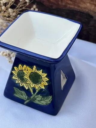 Quemador de Esencias Cerámica Decorado
