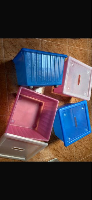 Cajas Vessla Ikea con tapa