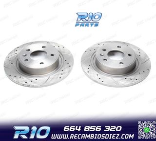 DISCOS DE FRENO PARA CITROEN PERFORADOS RANURADOS