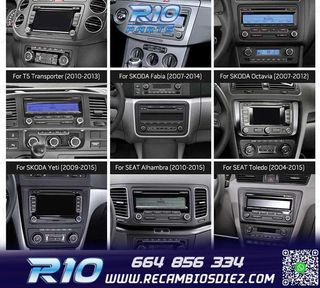 RADIO GPS ANDROID 11 PARA VOLKSWAGEN VW SEAT SKODA HEXA-CORE