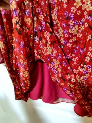 Vestido estampado floral Violeta by Mango