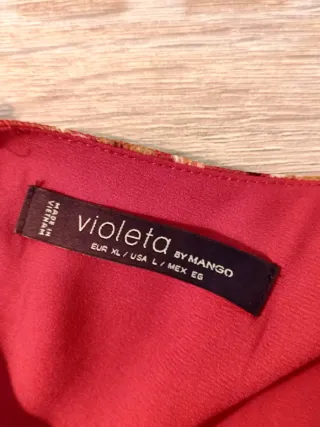 Vestido estampado floral Violeta by Mango