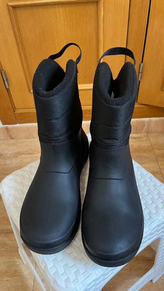 Botas de Nieve Impermeables Unisex Negras