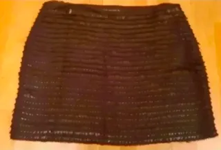 Minifalda Zara Negra Talla M