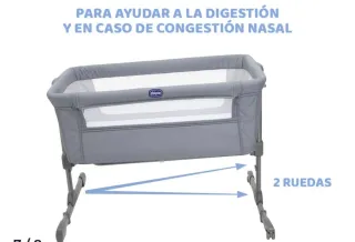 Cuna de colecho Chicco gris
