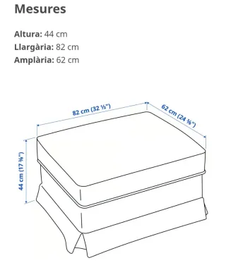 Sofá EKTORP 3 plazas gris oscuro