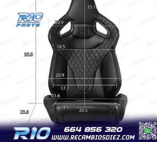 KIT ASIENTO BAQUET UNIVERSAL CUERO NEGRO ESTILO SPORTSTER CU