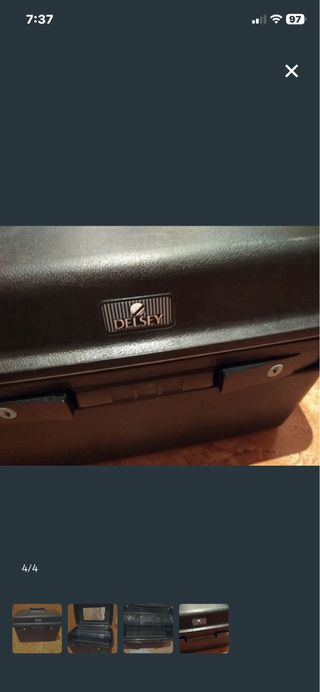 Maletín Delsey Negro con llave