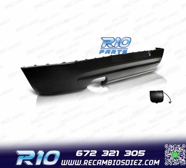 DIFUSOR VOLKSWAGEN VW GOLF 5 03-08 LOOK GTI + TAPA GANCHO
