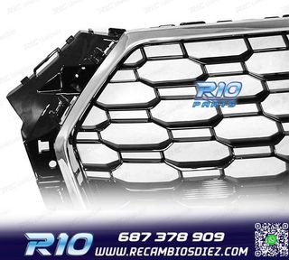 PARRILLA AUDI A4 B9 15-19 LOOK RS4 CROMADO NEGRO PDC
