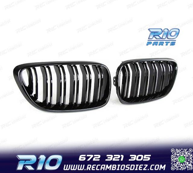 PARRILLA BMW F22 F23 LOOK M2 NEGRO BRILLO