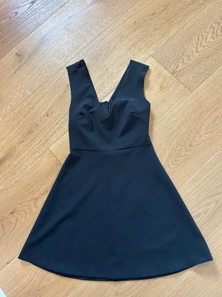 Vestido Negro Fiesta Zara Talla M