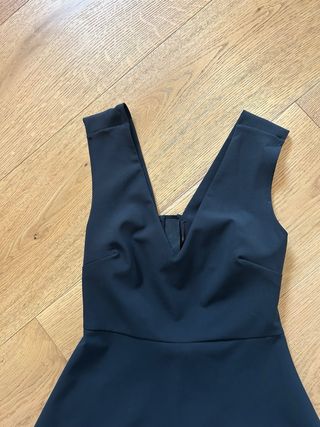 Vestido Negro Fiesta Zara Talla M