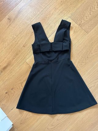 Vestido Negro Fiesta Zara Talla M