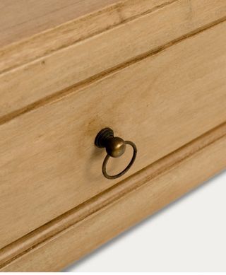 Mesa de centro rectangular madera y cristal