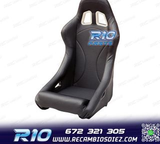 ASIENTO BAQUET UNIVERSAL NEGRO PIEL ESTILO EVO