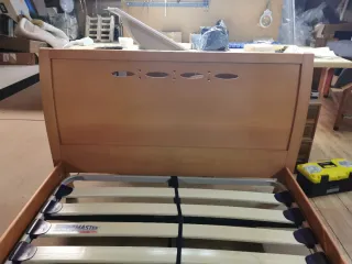 Cama de cerezo con somier fibermaster Flex