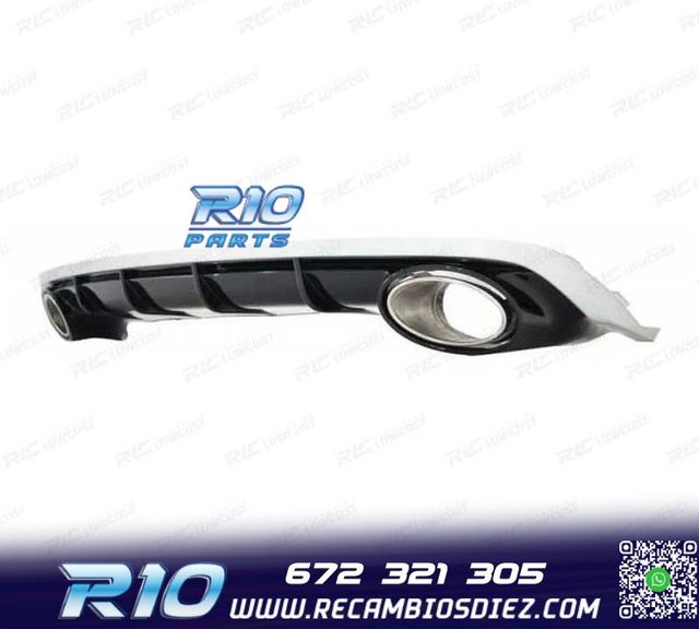 DIFUSOR AUDI A6 4G 11-14 LOOK RS + COLAS DE ESCAPE