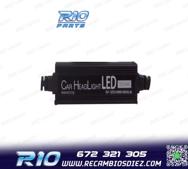 KIT BOMBILLAS LED D2S D4S SUPER CANBUS 12-24V