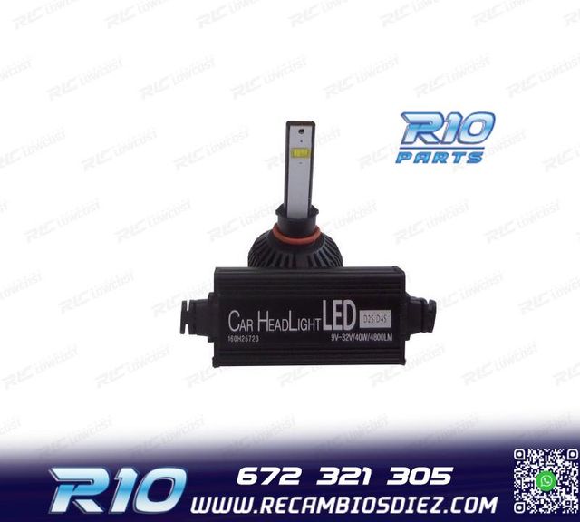 KIT BOMBILLAS LED D2S D4S SUPER CANBUS 12-24V