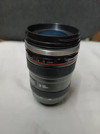 Vaso termo metal y plástico