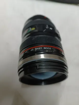 Vaso termo metal y plástico