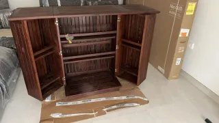 Barra de bar de madera