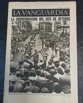 La vanguardia. Barcelona. 7 de octubre de 1936