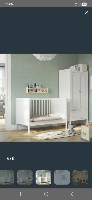 Cuna Ikea Sundvik Blanca + Colchón