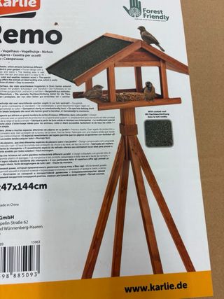 Casa para pájaros de madera Nueva