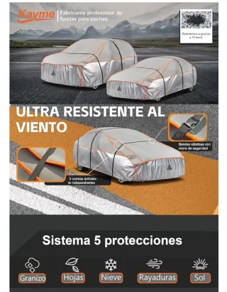 Funda Coche Antigranizo Kayme Talla L 483×178x120
