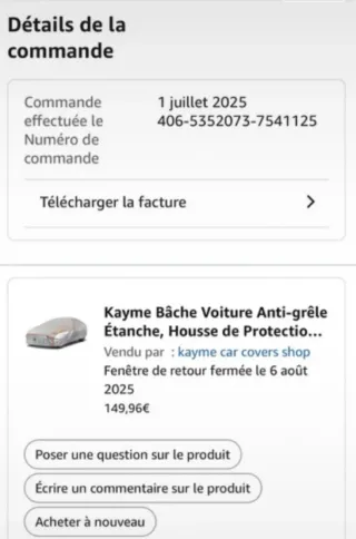 Funda Coche Antigranizo Kayme Talla L 483×178x120