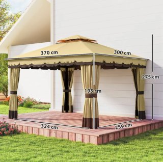 Cenador Pérgola Jardín 4x3m