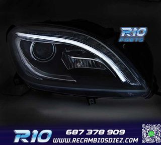 FAROS MERCEDES CLASE M W166 11-15 LED DINÁMICO NEGRO
