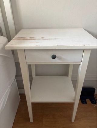 Cabezal de cama Ikea blanco 160 cm + 2 mesitas