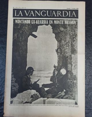 La vanguardia. Barcelona. 3 de octubre de 1936