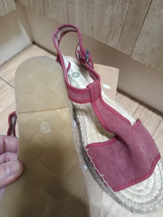 Sandalias esparto Slowers rojas talla 40