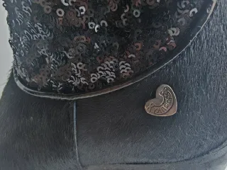 Botines Lollipops Mujer Negros con Lentejuelas