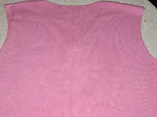 Chaleco de punto rosa. Ver medidas