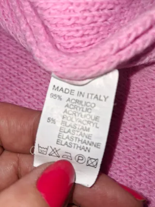 Chaleco de punto rosa. Ver medidas
