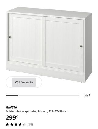 Mueble base aparador HAVSTA blanco