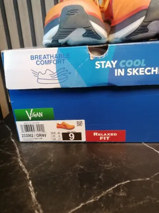 Zapatillas Skechers Running Naranja/Rojo